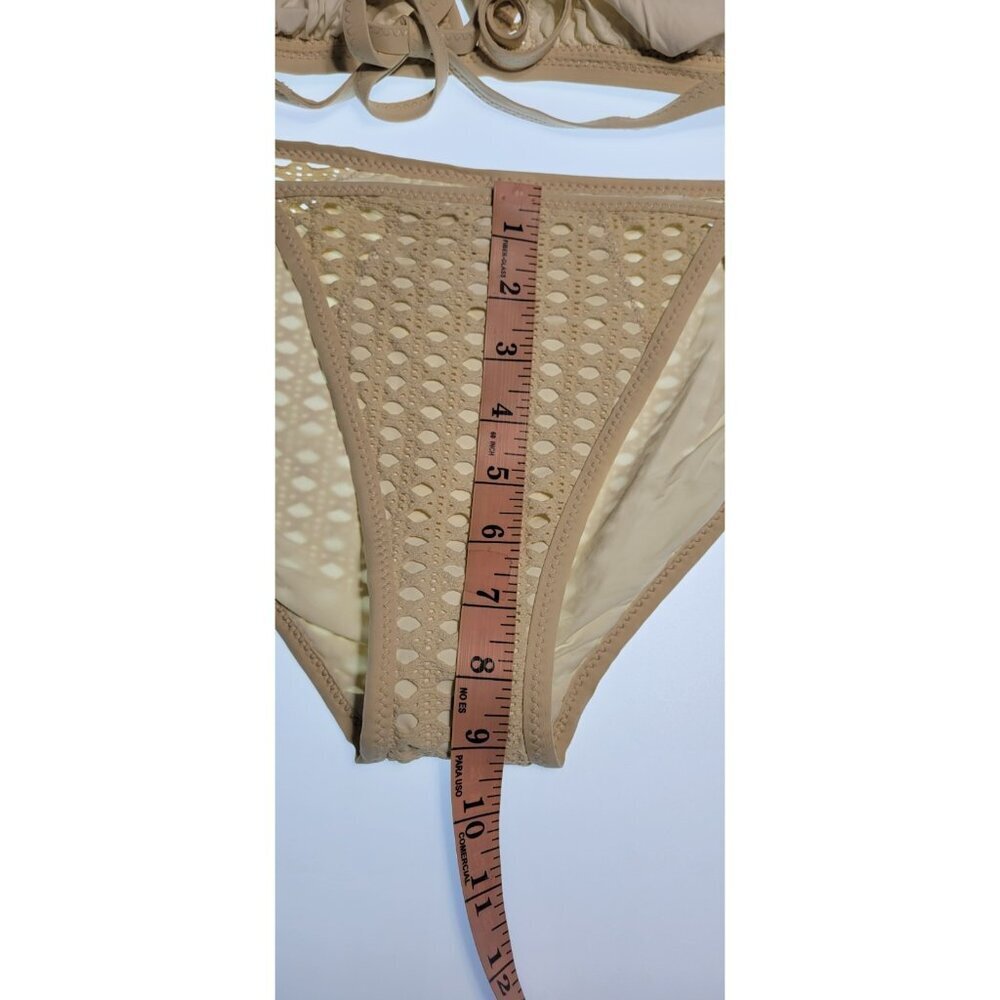 Robin Piccone Bikini Womens Set Top Triangle and Bottom Mid Rise Sz Medium #28 - Picture 8 of 9